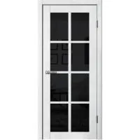 Дверь Fly Doors LA STELLA 271 Бетон светлый (Стекло черное)